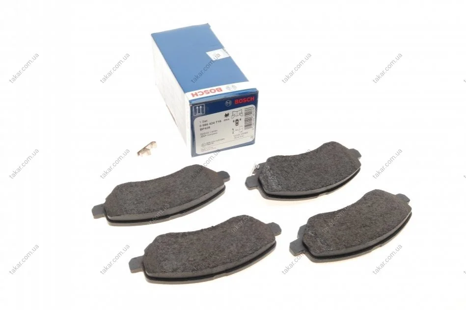 Тормозные колодки передние дисковые BOSCH 0 986 424 716 (фото 1)