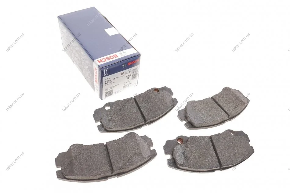Тормозные колодки передние дисковые BOSCH 0986424760 (фото 1)