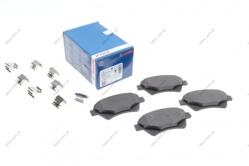 Гальмівні колодки передні дискові BOSCH 0986424785 (фото 1)