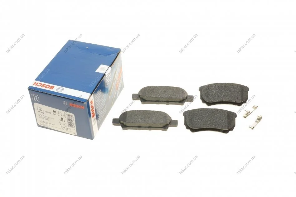 Тормозные колодки задние дисковые BOSCH 0 986 424 814 (фото 1)