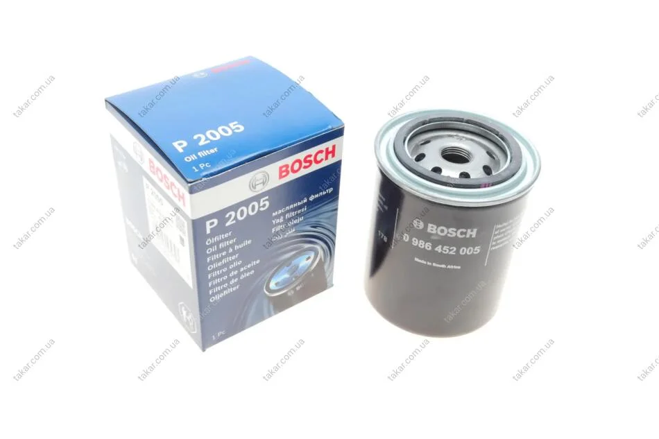 Масляний фільтр гвинт накручуваний BOSCH 0 986 452 005 (фото 1)