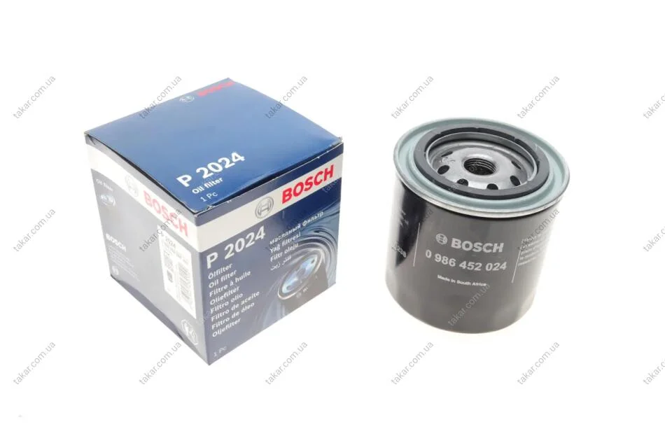 Масляний фільтр гвинт накручуваний BOSCH 0 986 452 024 (фото 1)
