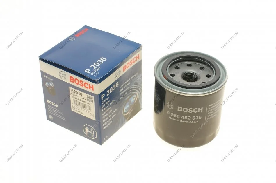 Масляный фильтр винт накручеваемый BOSCH 0 986 452 036 (фото 1)