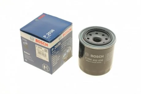Масляний фільтр гвинт накручуваний BOSCH 0 986 452 036