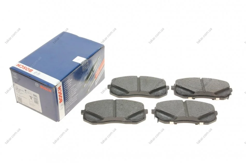 Колодки тормозные дисковые HYUNDAI/KIA SONATA VI/VII/TUCSON/OPTIMA "F "12>> BOSCH 0986460077 (фото 1)