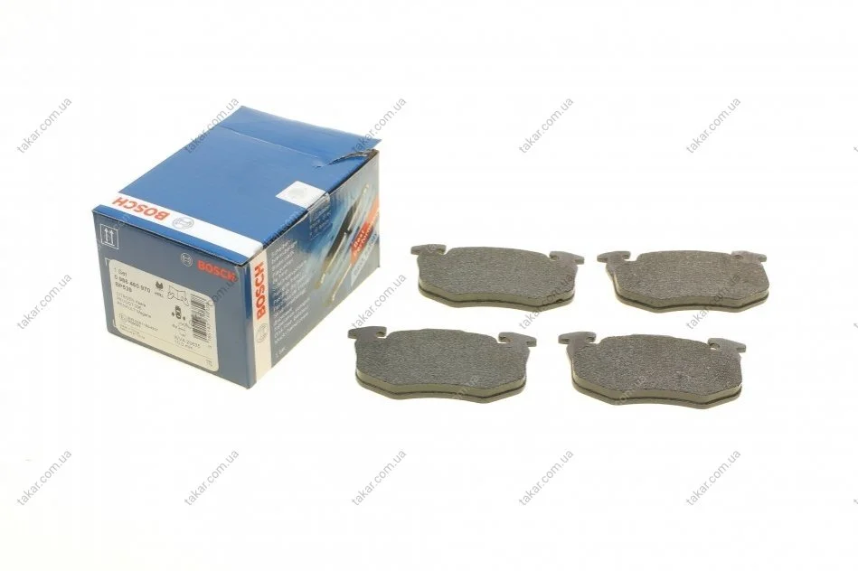 Тормозные колодки дисковые передние Bosch BOSCH 0 986 460 970 (фото 1)