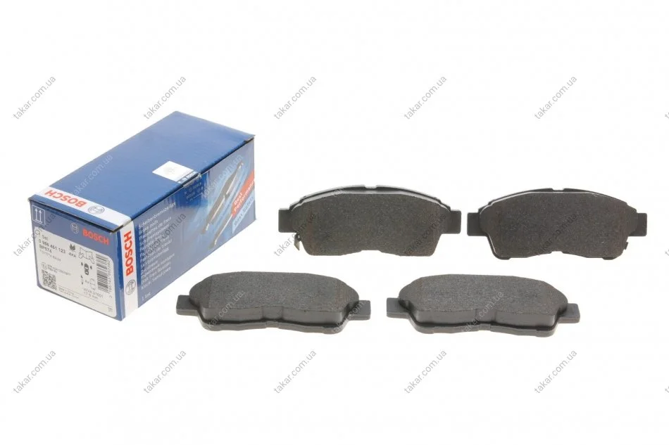 Гальмівні колодки передні дискові BOSCH 0986461123 (фото 1)