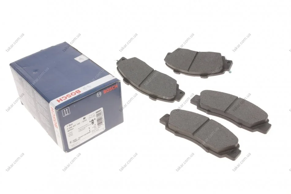 Тормозные колодки передние дисковые BOSCH 0986461142 (фото 1)
