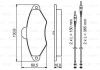 Тормозные колодки дисковые передние вкл. датчик износа 0 986 461 757 BOSCH 0986461757 (фото 8)