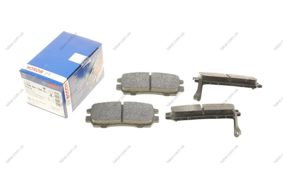 Тормозные колодки задние дисковые BOSCH 0986461768 (фото 1)
