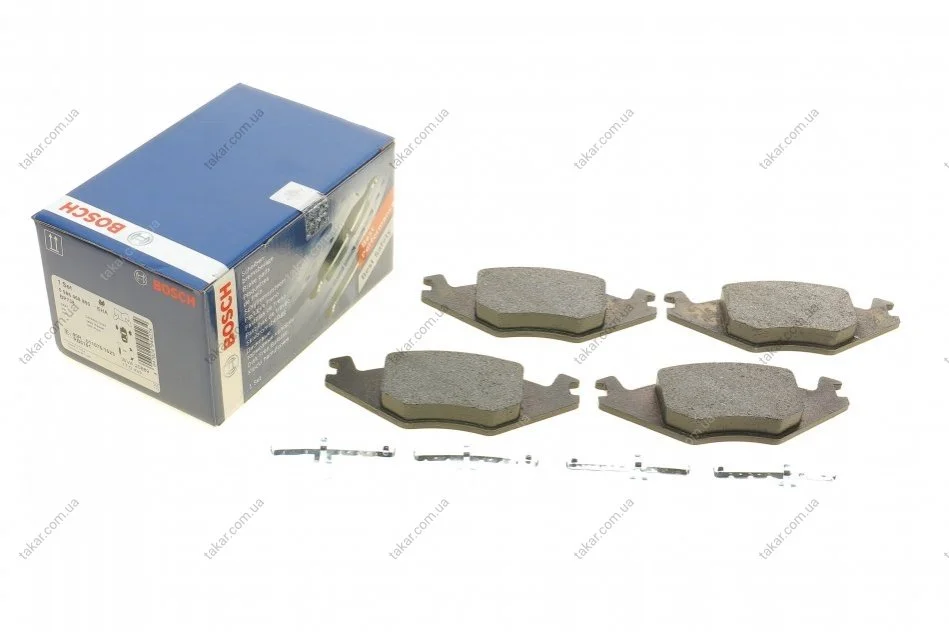 Гальмівні колодки передні дискові BOSCH 0 986 468 890 (фото 1)