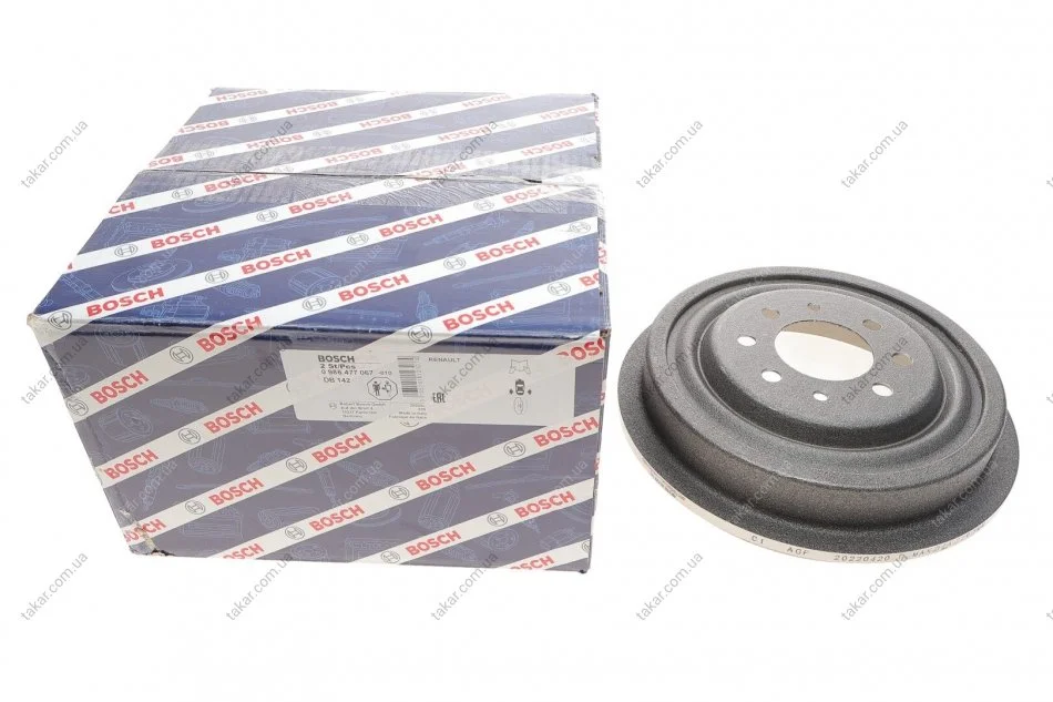Барабан тормозной BOSCH 0986477067 (фото 1)