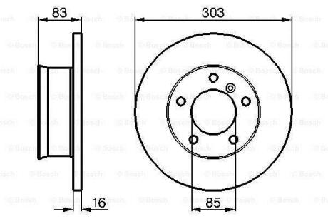 Диск гальмівний BOSCH 0986478189