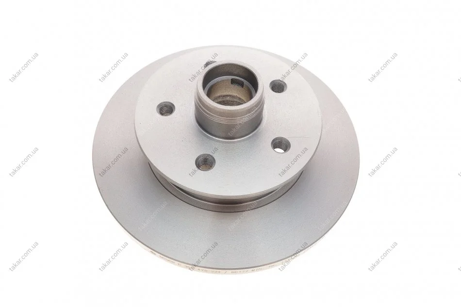 Гальмівний диск двосторонній на передній міст повний(невентильований) 5 промаслений BOSCH 0986478224 (фото 1)