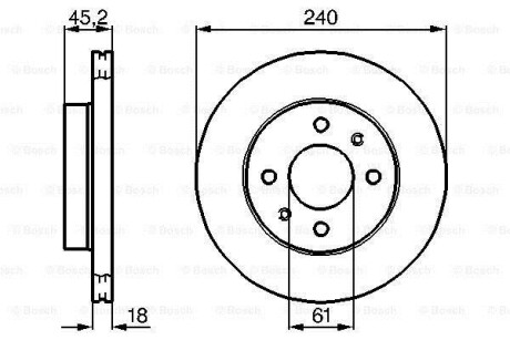 Тормозной диск BOSCH 0986478533 (фото 1)