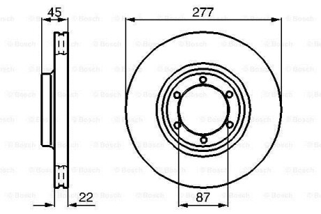 Тормозной диск BOSCH 0986478635