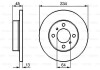 Гальмівний диск MITSUBISHI PROTON Colt, Lancer, 300-Serie, 400-Serie F BOSCH 0986478636 (фото 1)