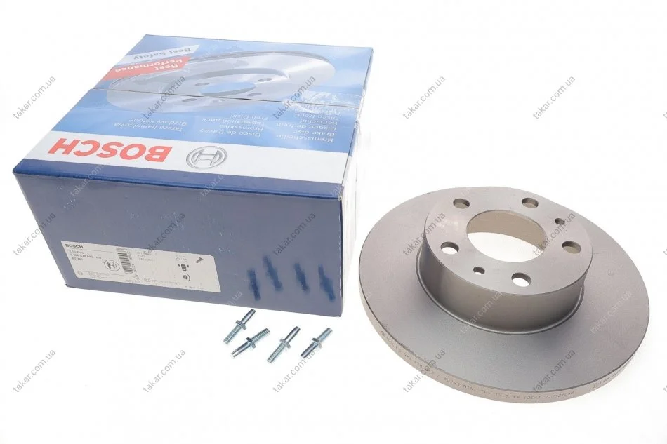 Торзмозной диск двухсторонний на передний мост полный(невентилируемый) 5 промасленный BOSCH 0986478843 (фото 1)