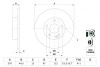 ГАЛЬМІВНИЙ ДИСК Mercedes A(W169) "F "04-12 BOSCH 0 986 479 185 (фото 5)