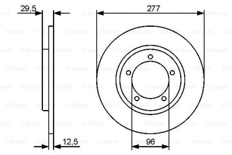 Тормозной диск BOSCH 0986479487