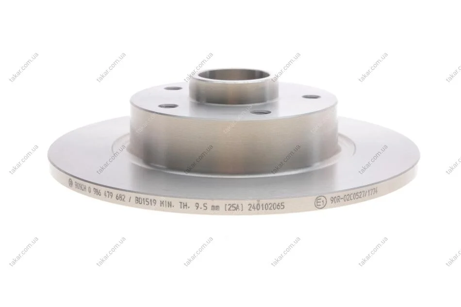 ДИСК ГАЛЬМIВНИЙ ЗАДНIЙ BOSCH 0986479682 (фото 1)