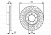 Диск тормозной BOSCH 0986479A23 (фото 1)