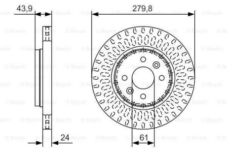 Диск гальмівний BOSCH 0986479A85