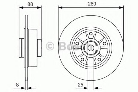 Гальмівний диск BOSCH 0986479C87