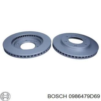 Торзмозной диск двухсторонний на передний мост вентилируемый 5 BOSCH 0986479D69