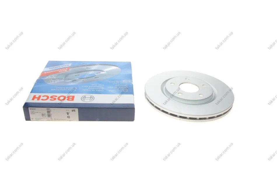 Торзмозной диск двухсторонний на передний мост вентилируемый 5 BOSCH 0986479D75 (фото 1)