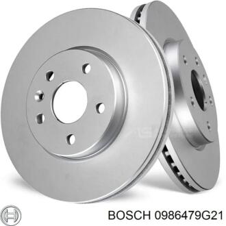 Торзмозной диск двухсторонний на задний мост полный(невентилируемый) 5 BOSCH 0986479G21