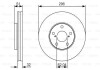 Гальмівний диск LEXUS GS300/GS430/SC430 \'\'F \'\'3,0-4,3 \'\'97-10 - кратн. 1 шт BOSCH 0986479R20 (фото 1)