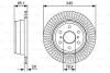 Диск гальмівний BOSCH 0986479W32 (фото 1)