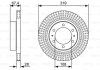 Тормозной диск TOYOTA Hilux/Fortuner''F''2,4-2,7''04>> - кратн. 1 шт BOSCH 0986479W47 (фото 1)