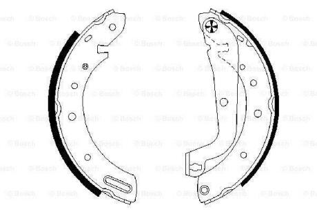 Гальмівні колодки барабанні BOSCH 0986487583