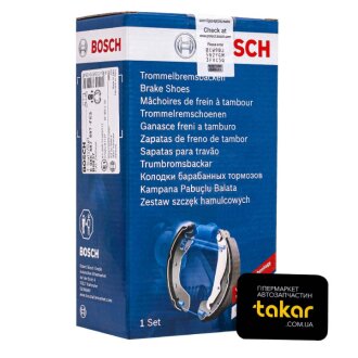 Фото тормозные колодки задние барабанные BOSCH 0986487597 Тормозные колодки задние барабанные BOSCH 0986487597