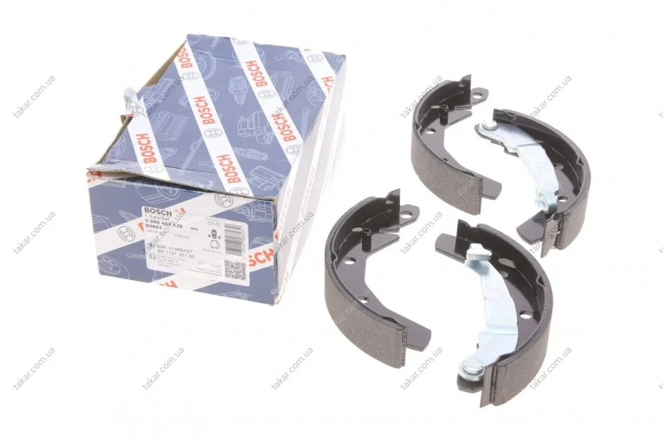 Тормозные колодки задние барабанные BOSCH 0986487628 (фото 1)
