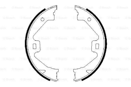 Гальмівні колодки барабанні BOSCH 0986487650 (фото 1)