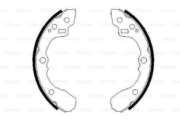 Колодки гальмівні барабанні BOSCH 0986487687 (фото 1)