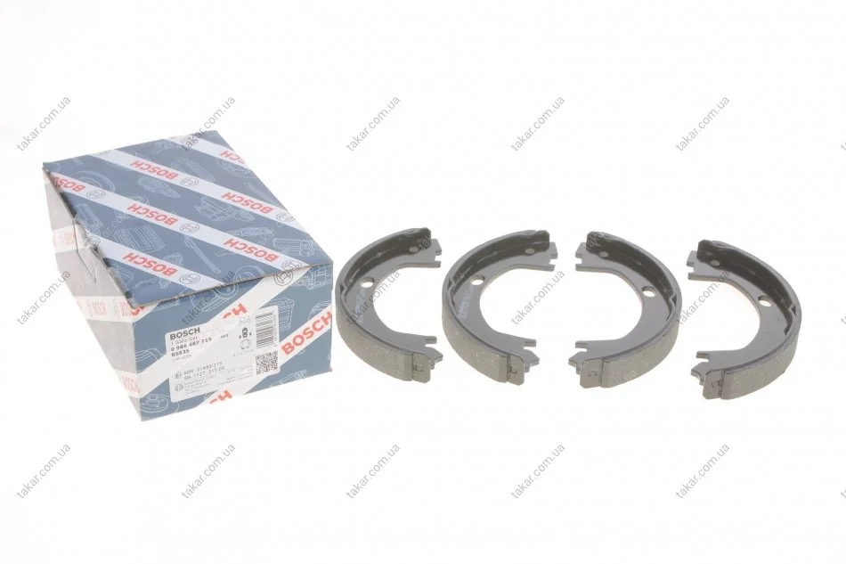 Гальмівні колодки барабанні BOSCH 0986487715 (фото 1)