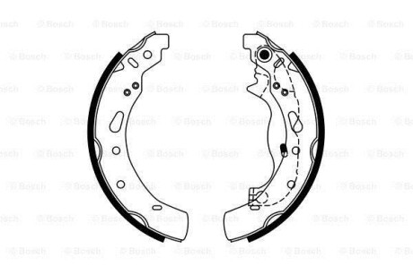 Колодки тормозные барабанные BOSCH 0986487767