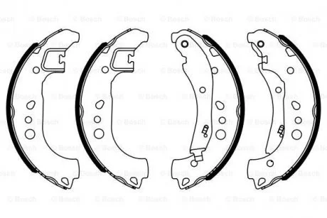 Гальмівні колодки барабанні BOSCH 0986487959