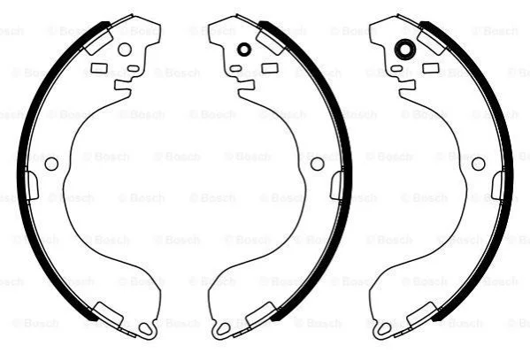 Гальмівні колодки барабанні BOSCH 0986487962 (фото 1)