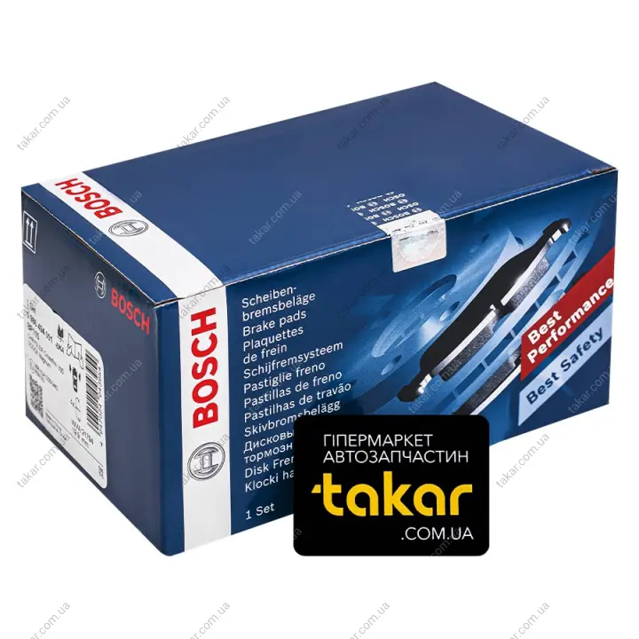 Гальмівні колодки передні дискові BOSCH 0986494001 (фото 1)
