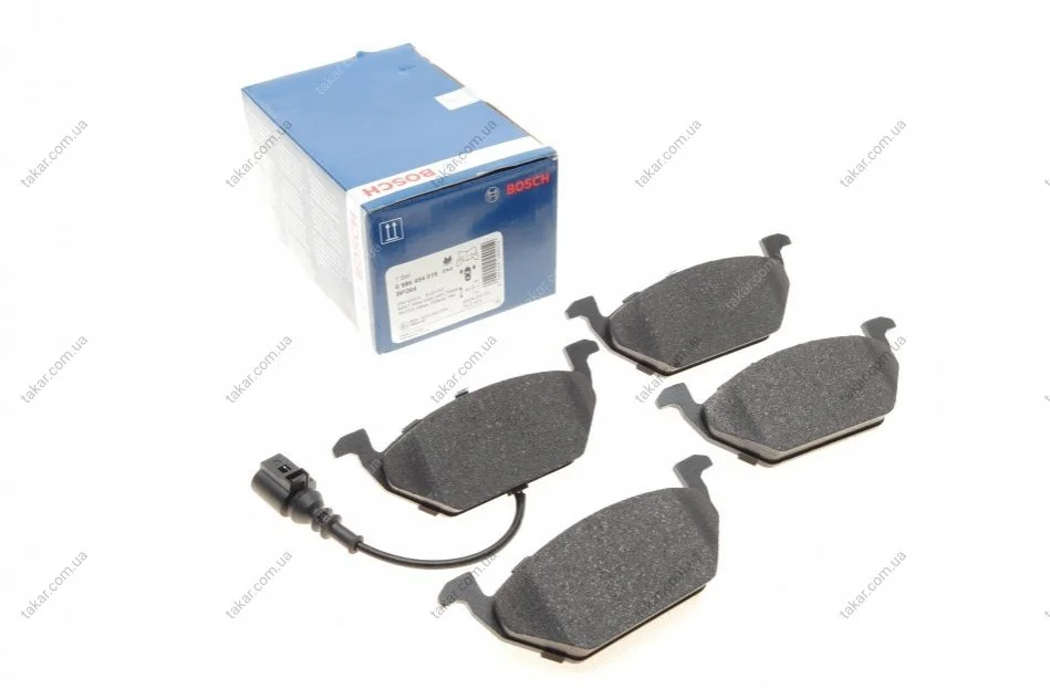 Тормозные колодки передние дисковые BOSCH 0 986 494 019 (фото 1)
