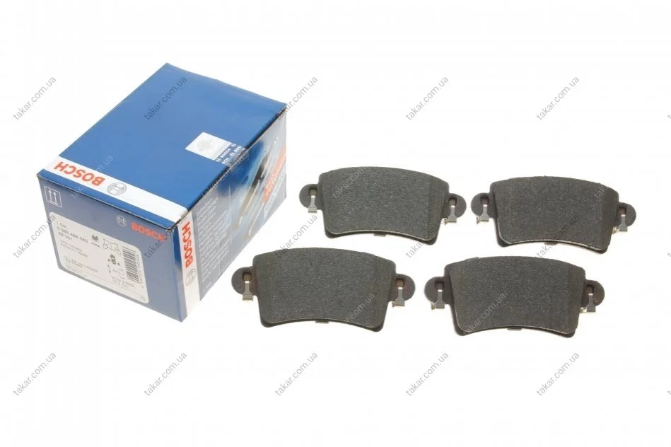 Гальмівні колодки задні дискові BOSCH 0 986 494 043 (фото 1)