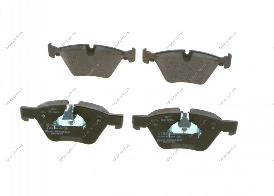 Тормозные колодки передние дисковые BOSCH 0986494118 (фото 1)