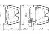 Гальмівні колодки дискові з вбудованим датчиком зносу 0 986 494 216 BOSCH 0986494216 (фото 17)