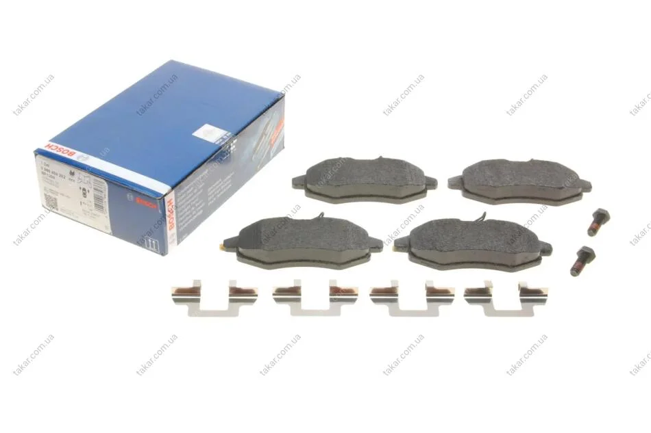 Тормозные колодки передние дисковые BOSCH 0 986 494 262 (фото 1)