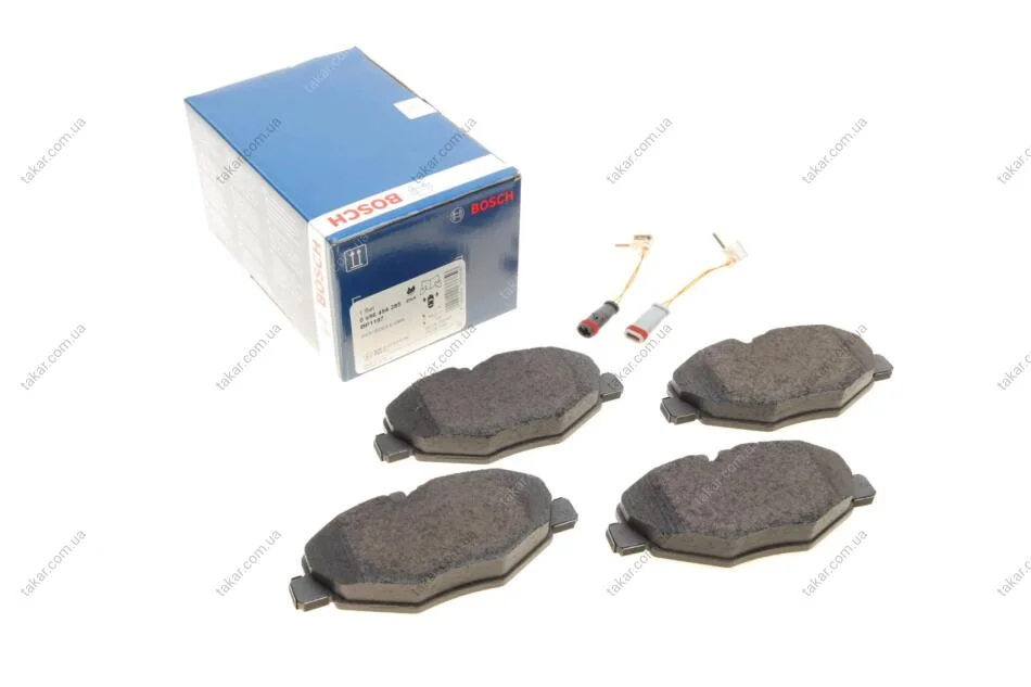 Тормозные колодки передние дисковые BOSCH 0 986 494 285 (фото 1)